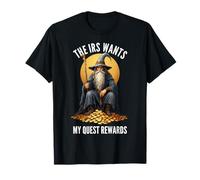 The IRS Wants My Quest Rewards Halloween Funny Wizard Meme T-Shirt