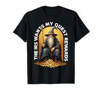 The IRS Wants My Quest Rewards Halloween Funny Wizard Meme T-Shirt