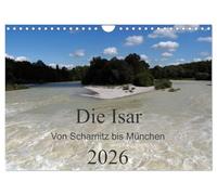 The Isar - From Scharnitz to Munich UK-Version (Wall Calendar 2026 DIN A4 Landscape), CALVENDO 12 Month Wall Calendar