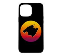 The Island of Mallorca in Spain Retro Sunset Mallorca Case for iPhone 13 Pro Max