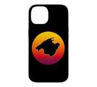 The Island of Mallorca in Spain Retro Sunset Mallorca Case for iPhone 14