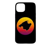 The Island of Mallorca in Spain Retro Sunset Mallorca Case for iPhone 15 Plus