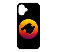 The Island of Mallorca in Spain Retro Sunset Mallorca Case for iPhone 16