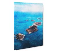 The Isles Of Sicilly Canvas Print | Gallery Wrapped 30mm Frame Wall Art | 30x20 inches | Ready to Hang | Contemporary Picture | Living Room Bedroom Lounge Office
