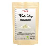 THE ISMA Moroccan Clay Powder for Face & Hair Mask | Ghassoul Clay, Green Clay, Red Clay & White Clay | Natural Cleansing Clay for Facial Mask, Hair Mask & Skin Care (200g, White Clay)