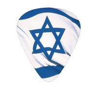 The Israeli flag 12 Pack Guitar Picks Plectrums,4 pieces in each of 3 sizes, Suitable for a wide range of stringed instruments