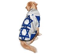 The Israeli Flag Dog Hoodie â€“ Soft & Breathable Polyester Pet Clothes for Medium, and Large Dogs
