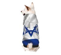 The Israeli Flag Dog Hoodie â€“ Soft & Breathable Polyester Pet Clothes for Small, Medium, and Large Dogs