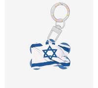 The Israeli Flag Dog Tags for Pets,Bone-Shaped Acrylic Pet ID Tags,Perfect for Small to Large Dogs and Cats,Cute & Functional