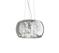 Ideal Lux Audi-80 - 5 Light Round Ceiling Pendant Smokey, G9