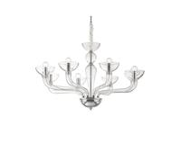 The Italian Collection Casanova 8 Light Chandelier in Clear Finish