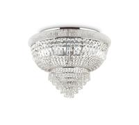 The Italian Collection Dubai 24 Light Semi-Flush Ceiling Fitting in a Chrome Finish
