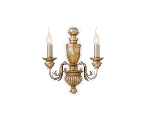 The Italian Collection Firenze 2 Light Wall Fitting in a Antique Gold Finish