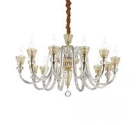 The Italian Collection Strauss 12 Light Chandelier in a Clear Finish