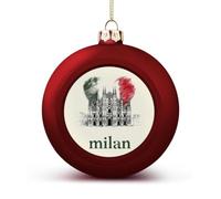 The Italian Flag And Milan Christmas Baubles Hanging 1PCS | Xmas Ornaments Ball Holiday Party Decoration