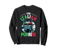 The Italian Purride Cat Kitten Italy Flag Italian-American Sweatshirt