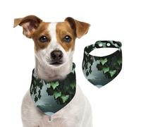 The Ivy of The Mysterious River Pet Scarf Dog Bandanas Spring Summer Soft Cotton Puppy Scarfs Adjustable Accessories for Small Medium Large Girl Boy Pup Small