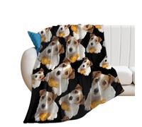 The Jack Russell Terrier Dog Soft Flannel Blanket 250g