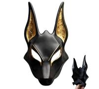 The Jackal God - 22 x 30 x 15 cm | Jackal God Artificial Gold Hand Painted Halloween Cosplay Props Role Play Accessories Theatre Stage Photoshoot Theme Event Home Decor Gesc