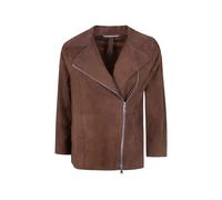 The Jackie Leathers zip leather jacket - Brown 42-44