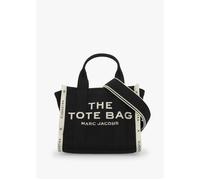 The Jacquard Small Black Tote Bag - Black Leather / One Size