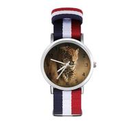 The Jaguar Braided Strap Wrist Watches | Minimalist Three-Hand Wristwatch Quartz Watch for Men Women Gift
