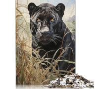 The Jaguar Kingdom Puzzle 500 Pieces Jigsaws Wooden Puzzle for Adults And Teenager Puzzles for Adults Teens 500pcs (52x38cm)