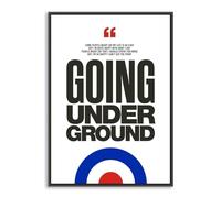 The Jam Going Underground A4 Print Poster Wall Art Home Decor Album Gift Present Photo Living Room Dining Room Bedroom Hall Loft Office Unframed