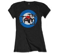 The Jam Ladies T-Shirt Spray Target Logo (Soft Hand Inks) Black (S)