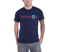 The Jam Men's Target Stripe Cotton T-Shirt in Navy | Size: Medium The Jam Navy M