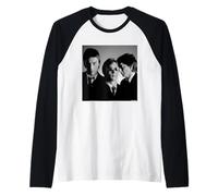 The Jam Paul Weller Band Portrait by Martyn Goddard Raglan Baseball Tee