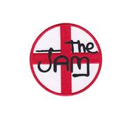 The Jam Red White Punk Rock Mod Revival Ba Patch Badge Embroidered Iron on Applique Souvenir Accessory