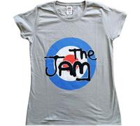 The Jam T Shirt Spray Target Band Logo Official Womens Skinny Fit Grey XL
