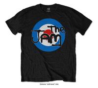 The Jam T Shirt Spray Target Logo Official Mens Black Mod Classic Rock Unisex