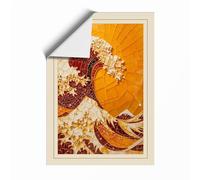 The Jam Wave Eclectic Unframed Wall Art Print A2 (59.4×42cm), Wall Decor for Living Room, Bedroom, Office & Home, Art Gift