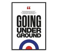 The Jam Weller Going Underground No2 A3 A4 Print Poster Wall Art Home Decor Album Gift Present Photo Living Room Dining Room Bedroom Hall Loft Office Unframed (A4)