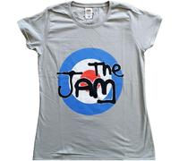 The Jam Women's Target Cotton Logo T-Shirt in Grey | Size: Small The Jam Grey S