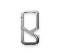 The James Brand Mehlville ES201930-10 Titanium Carabiner Size 79 × 41 mm with Bottle Opener Black