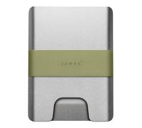 The James Brand | The Lowe | Minimalist wallet | Silver/Grove One Size