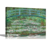 The Japanese Footbridge by Claude Monet Canvas Prints Wall Art Pictures Framed Office Photos Hanging Artwork Living Room Conservatory Portrait Posters 30 x 20cm (12 x 8 inches)
