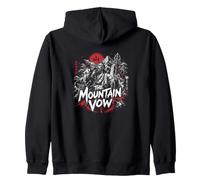 The Japanese Mountain Vow Ancient Monk Summit Legend Zip Hoodie