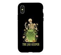 The Jar Keeper Skeleton Cosmic Pickle Jar Tarot Case for iPhone X/XS