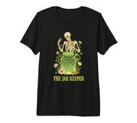 The Jar Keeper Skeleton Cosmic Pickle Jar Tarot Premium T-Shirt