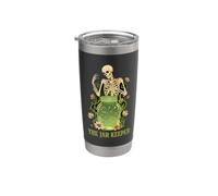 The Jar Keeper Skeleton Cosmic Pickle Jar Tarot Stainless Steel Insulated Tumbler