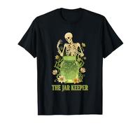 The Jar Keeper Skeleton Cosmic Pickle Jar Tarot T-Shirt