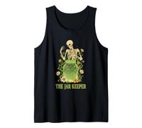 The Jar Keeper Skeleton Cosmic Pickle Jar Tarot Tank Top