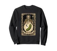 The Jar Keeper Tarot Card Skeleton Pickle Jar Sweatshirt