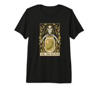 The Jar Keeper Tarot Skeleton Mason Pickle Jar Premium T-Shirt