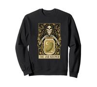 The Jar Keeper Tarot Skeleton Mason Pickle Jar Sweatshirt
