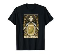 The Jar Keeper Tarot Skeleton Mason Pickle Jar T-Shirt
